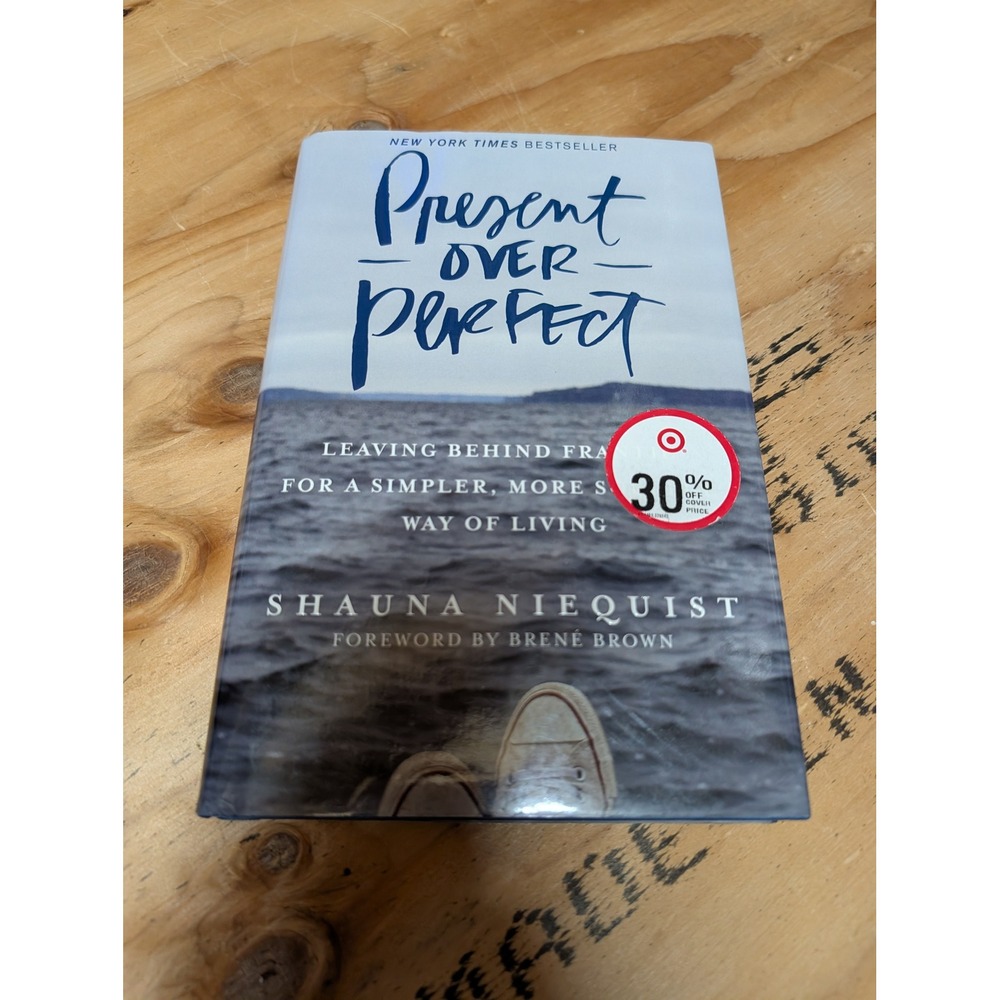 Zondervan Present Over Perfect Shauna Niequist Hardcover Blue Excellent Book